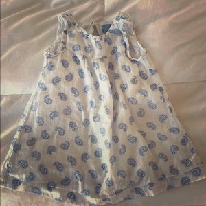 Baby gap size 2 glitter striped paisley dress